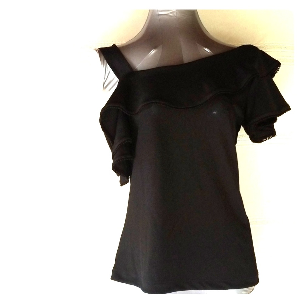 Black Banana Republic Asymmetrical top